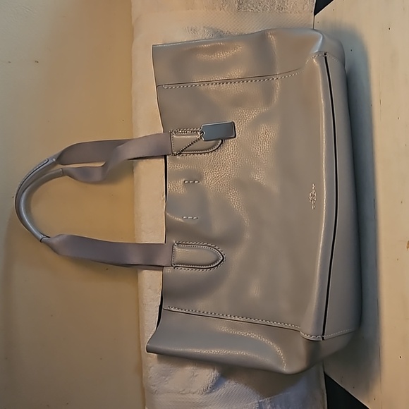 CoachTextured Leather Tote - Picture 1 of 10